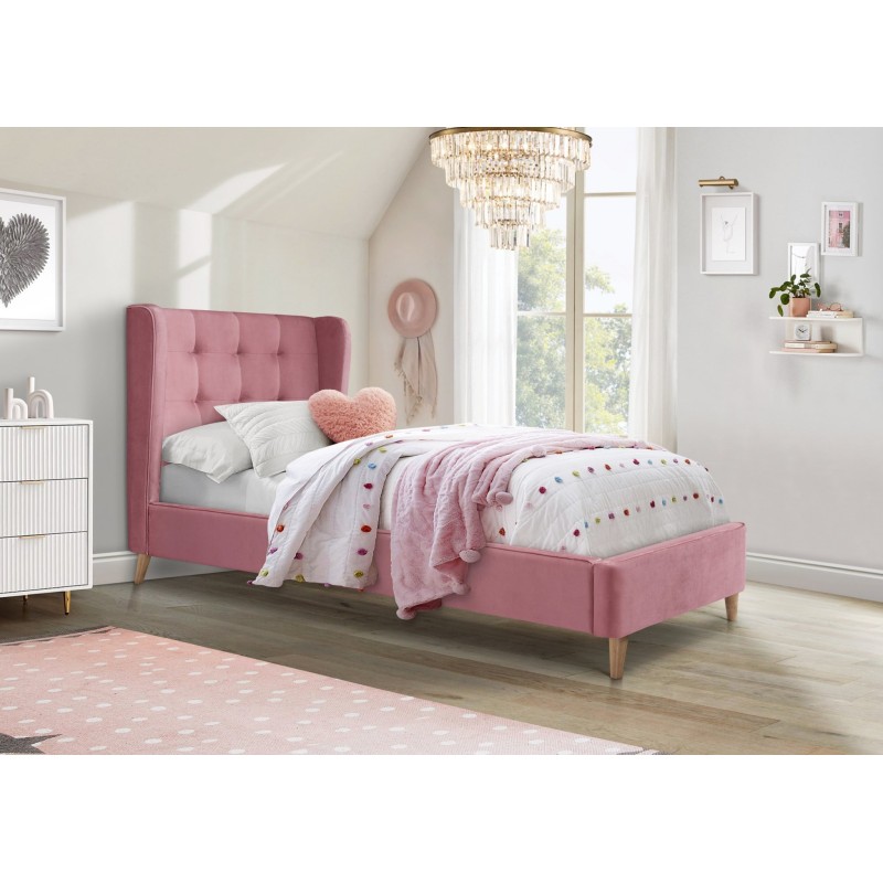 ESTELLA 90 cm łóżko różowy (4p 1szt)