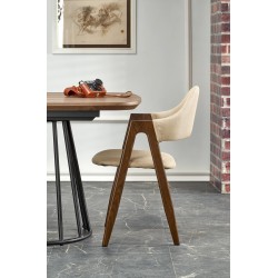 'EVERTON Extendable Table, Walnut / Black' 'EVERTON Extendable Table, Walnut / Black'