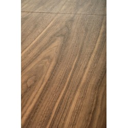 'EVERTON Extendable Table, Walnut / Black' 'EVERTON Extendable Table, Walnut / Black'
