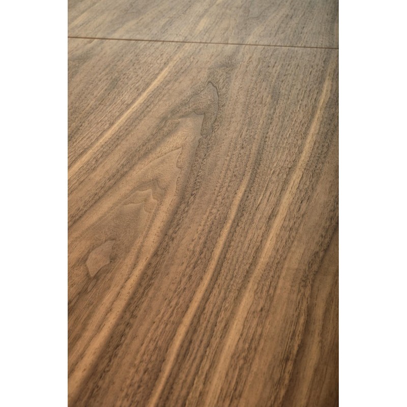 'EVERTON Extendable Table, Walnut / Black' 'EVERTON Extendable Table, Walnut / Black'