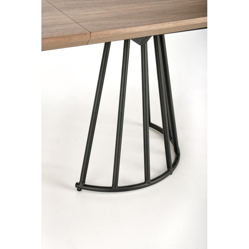 'EVERTON Extendable Table, Walnut / Black' 'EVERTON Extendable Table, Walnut / Black'