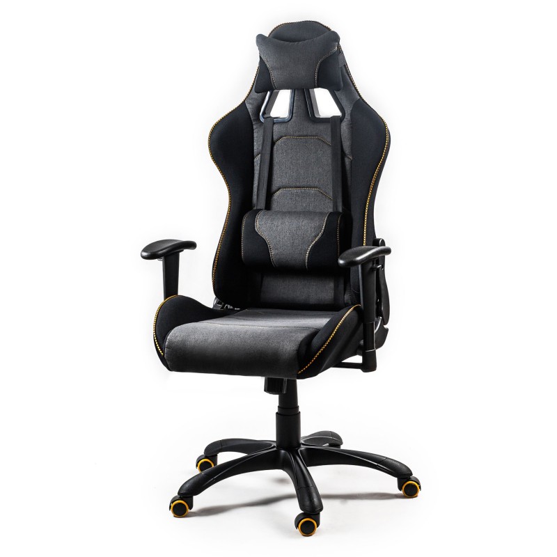 EVOLVE PRO Gaming fotel gabinetowy czarno-szarobeżowy-pomarańczowy EVOLVE PRO Gaming fotel gabinetowy czarno-szarobeżowy-pomarańczowy