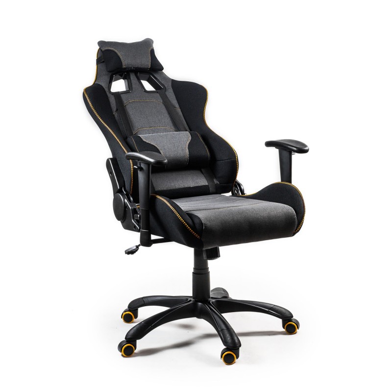 EVOLVE PRO Gaming fotel gabinetowy czarno-szarobeżowy-pomarańczowy EVOLVE PRO Gaming fotel gabinetowy czarno-szarobeżowy-pomarańczowy