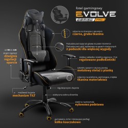'EVOLVE PRO Gaming Office Chair in Black-Gray-Beige-Orange' 'EVOLVE PRO Gaming Office Chair in Black-Gray-Beige-Orange'