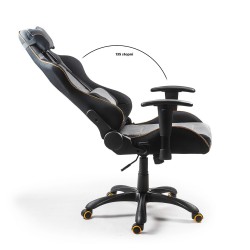 EVOLVE PRO Gaming fotel gabinetowy czarno-szarobeżowy-pomarańczowy EVOLVE PRO Gaming fotel gabinetowy czarno-szarobeżowy-pomarańczowy