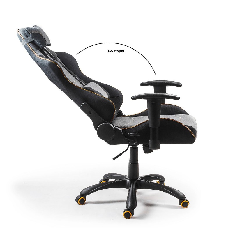 EVOLVE PRO Gaming fotel gabinetowy czarno-szarobeżowy-pomarańczowy EVOLVE PRO Gaming fotel gabinetowy czarno-szarobeżowy-pomarańczowy