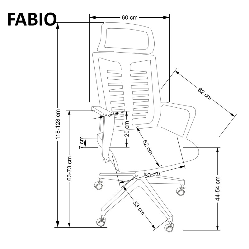 FABIO fotel gabinetowy czarny FABIO fotel gabinetowy czarny