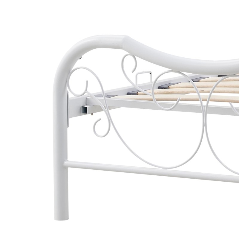 'FABRIZIA Bed 90, Ash Grey / White' 'FABRIZIA Bed 90, Ash Grey / White'