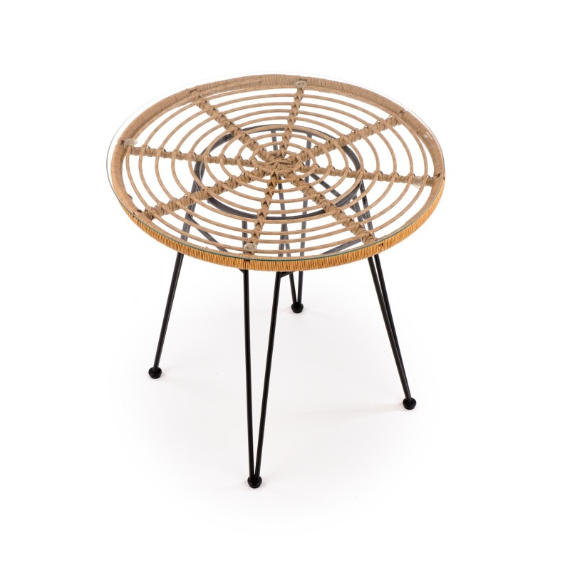 'FALCON Natural-Black Table' 'FALCON Natural-Black Table'