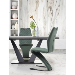 'FANGOR Extendable Table, Top - Dark Ash, Base - Black' 'FANGOR Extendable Table, Top - Dark Ash, Base - Black'