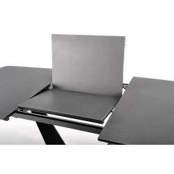 'FANGOR Extendable Table, Top - Dark Ash, Base - Black' 'FANGOR Extendable Table, Top - Dark Ash, Base - Black'
