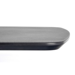 'FANGOR Extendable Table, Top - Dark Ash, Base - Black' 'FANGOR Extendable Table, Top - Dark Ash, Base - Black'