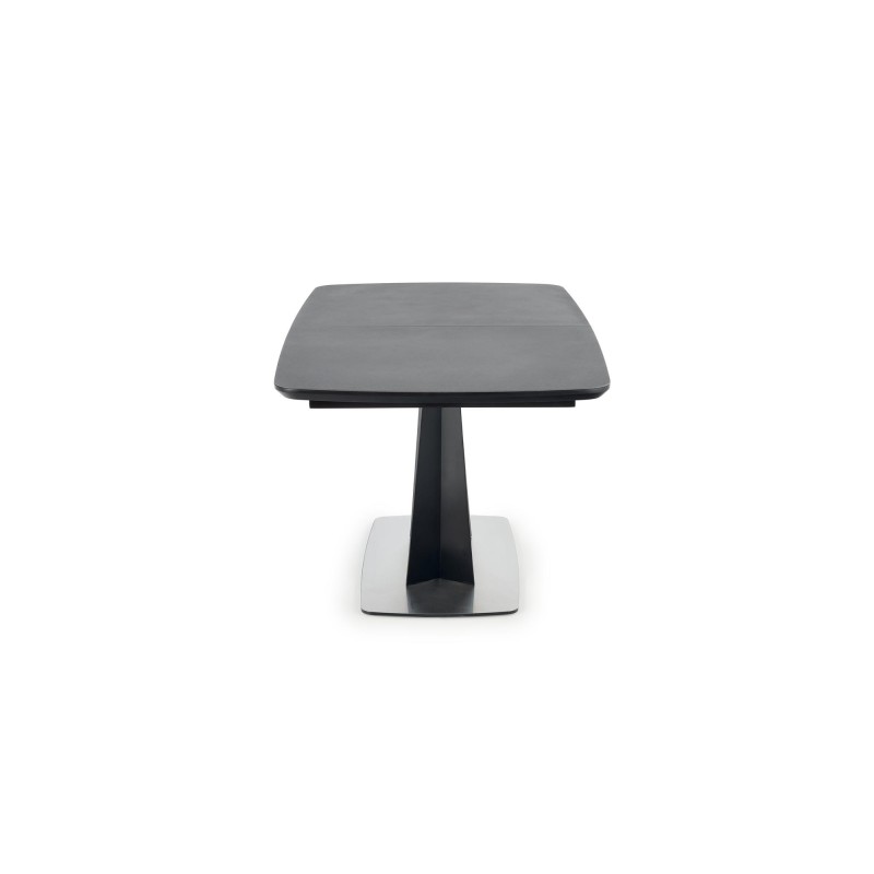 'FANGOR Extendable Table, Top - Dark Ash, Base - Black' 'FANGOR Extendable Table, Top - Dark Ash, Base - Black'