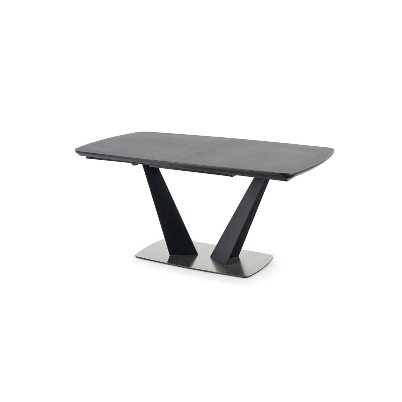 'FANGOR Extendable Table, Top - Dark Ash, Base - Black' 'FANGOR Extendable Table, Top - Dark Ash, Base - Black'