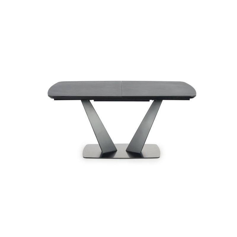 'FANGOR Extendable Table, Top - Dark Ash, Base - Black' 'FANGOR Extendable Table, Top - Dark Ash, Base - Black'