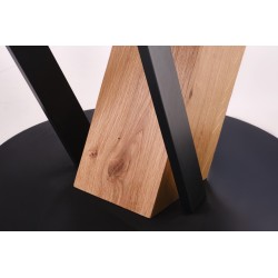 FANIS okrągły stół rozkładany, naturalny / czarny (3p 1szt) FANIS okrągły stół rozkładany, naturalny / czarny (3p 1szt)