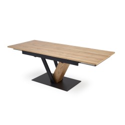 'FANIS Extendable Table, Natural / Black'