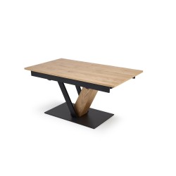 'FANIS Extendable Table, Natural / Black' 'FANIS Extendable Table, Natural / Black'