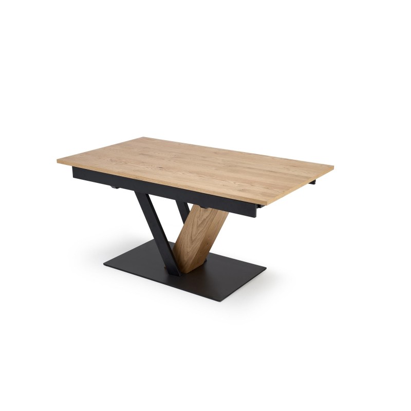 'FANIS Extendable Table, Natural / Black' 'FANIS Extendable Table, Natural / Black'