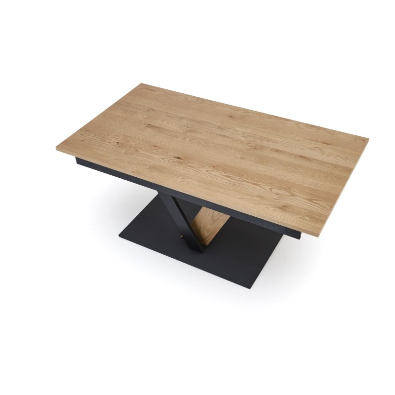 'FANIS Extendable Table, Natural / Black' 'FANIS Extendable Table, Natural / Black'