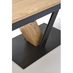 'FANIS Extendable Table, Natural / Black' 'FANIS Extendable Table, Natural / Black'