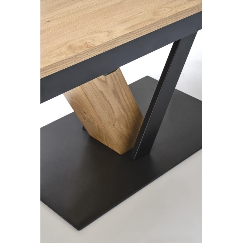 'FANIS Extendable Table, Natural / Black' 'FANIS Extendable Table, Natural / Black'