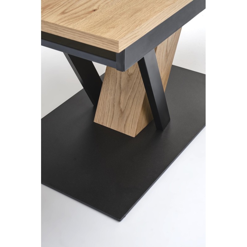 'FANIS Extendable Table, Natural / Black' 'FANIS Extendable Table, Natural / Black'