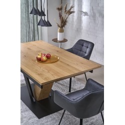 'FANIS Extendable Table, Natural / Black' 'FANIS Extendable Table, Natural / Black'