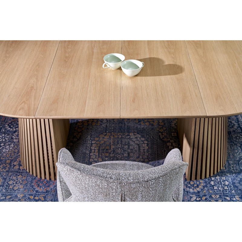 'FARGO Extendable Table, Top - Natural, Legs - Natural' 'FARGO Extendable Table, Top - Natural, Legs - Natural'