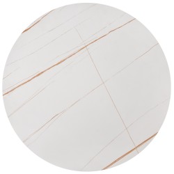 'FATIMA Set of 2 Benches, White Marble / Gold' 'FATIMA Set of 2 Benches, White Marble / Gold'