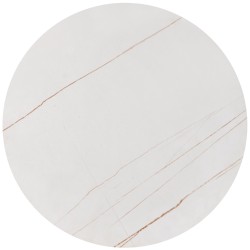 'FATIMA Set of 2 Benches, White Marble / Gold' 'FATIMA Set of 2 Benches, White Marble / Gold'