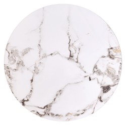 'FATIMA Set of 2 Benches, White Marble / Black' 'FATIMA Set of 2 Benches, White Marble / Black'