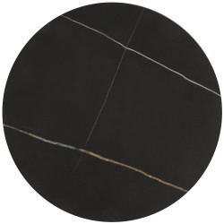 'FATIMA Set of 2 Benches, Black Marble / Gold' 'FATIMA Set of 2 Benches, Black Marble / Gold'