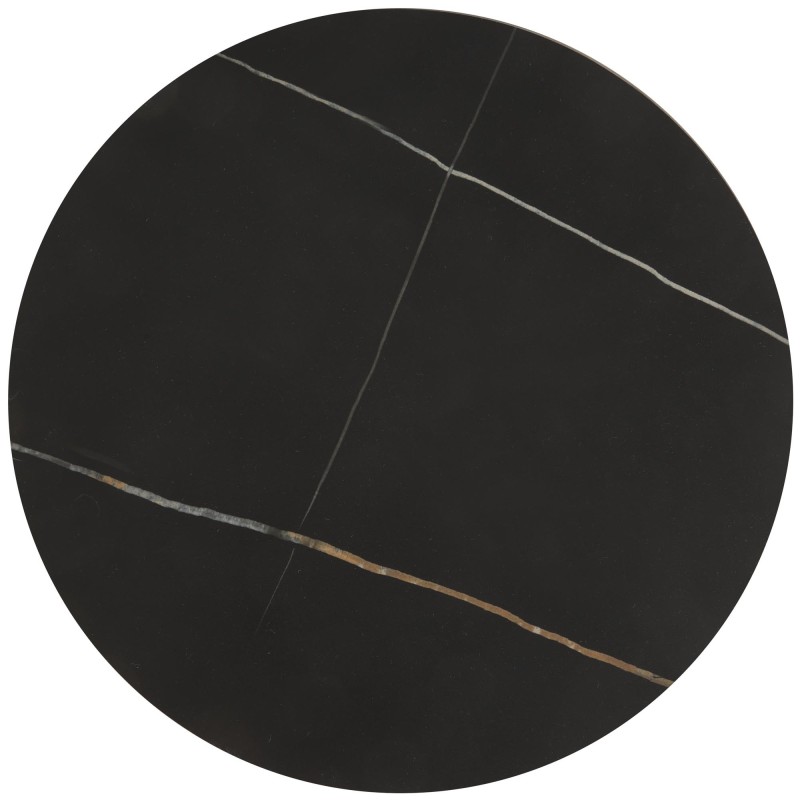 'FATIMA Set of 2 Benches, Black Marble / Gold' 'FATIMA Set of 2 Benches, Black Marble / Gold'