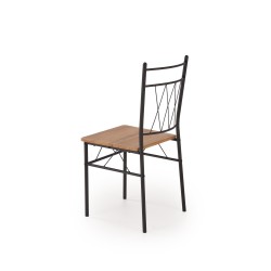 'FAUST 3 Set: Table + 4 Chairs in Natural Oak / Black' 'FAUST 3 Set: Table + 4 Chairs in Natural Oak / Black'