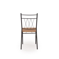 'FAUST 3 Set: Table + 4 Chairs in Natural Oak / Black' 'FAUST 3 Set: Table + 4 Chairs in Natural Oak / Black'