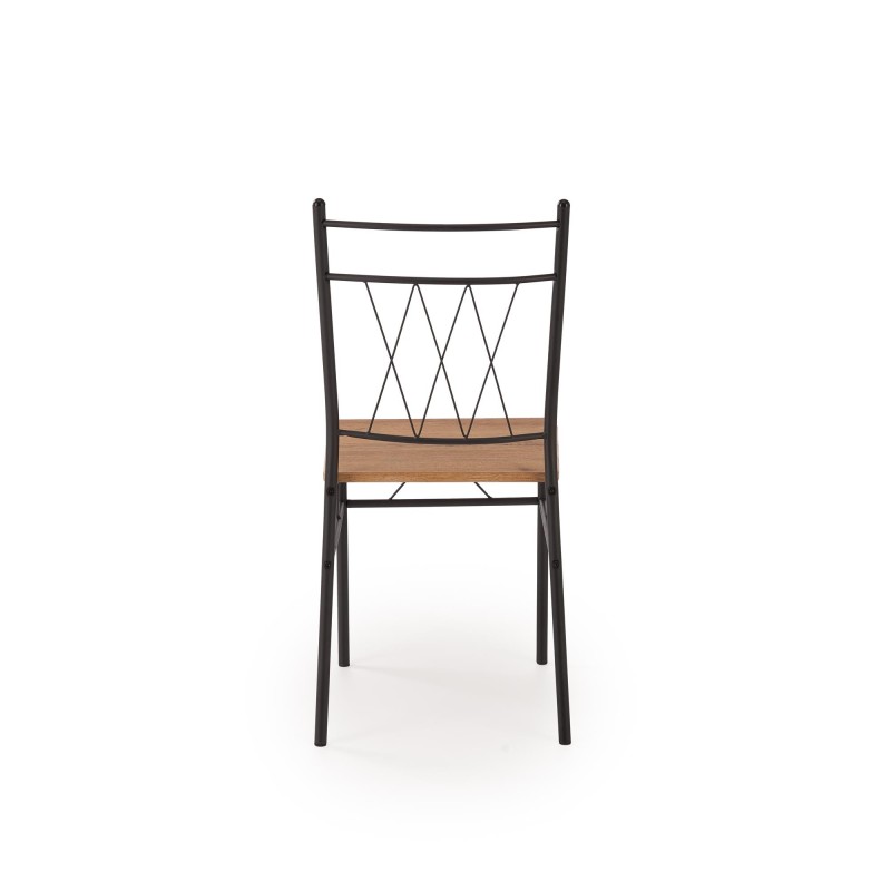'FAUST 3 Set: Table + 4 Chairs in Natural Oak / Black' 'FAUST 3 Set: Table + 4 Chairs in Natural Oak / Black'