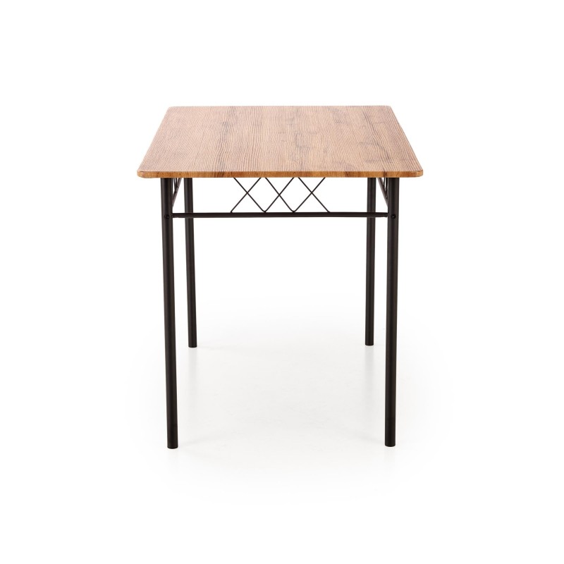 'FAUST 3 Set: Table + 4 Chairs in Natural Oak / Black' 'FAUST 3 Set: Table + 4 Chairs in Natural Oak / Black'