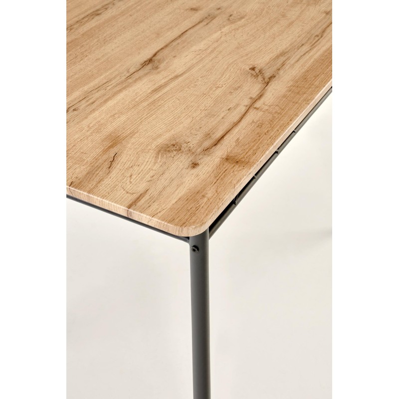'FAUST 3 Set: Table + 4 Chairs in Natural Oak / Black' 'FAUST 3 Set: Table + 4 Chairs in Natural Oak / Black'