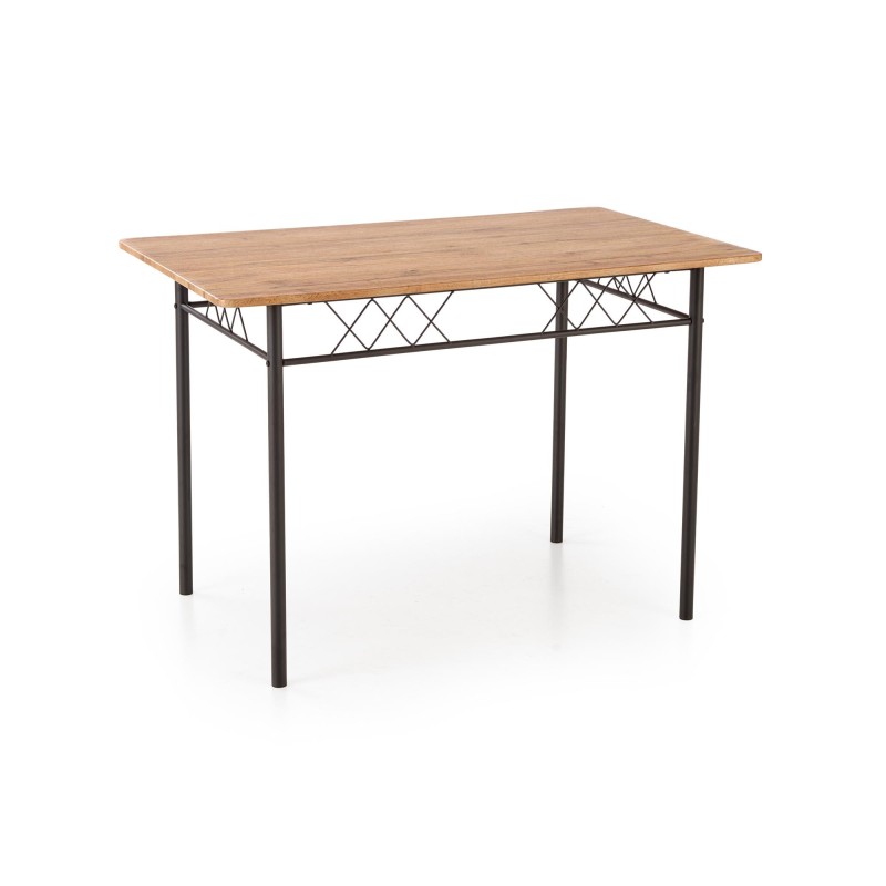 'FAUST 3 Set: Table + 4 Chairs in Natural Oak / Black' 'FAUST 3 Set: Table + 4 Chairs in Natural Oak / Black'