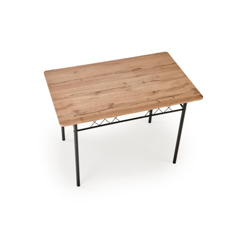 'FAUST 3 Set: Table + 4 Chairs in Natural Oak / Black' 'FAUST 3 Set: Table + 4 Chairs in Natural Oak / Black'