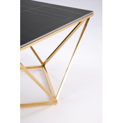 'FELICIA Coffee Table Frame - Gold, Top - Black Marble' 'FELICIA Coffee Table Frame - Gold, Top - Black Marble'