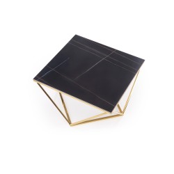 'FELICIA Coffee Table Frame - Gold, Top - Black Marble' 'FELICIA Coffee Table Frame - Gold, Top - Black Marble'