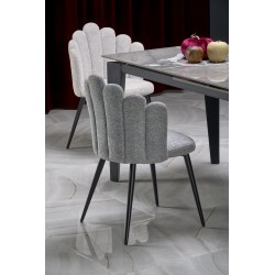 'FELIX Extendable Table, Top - Ashen Marble, Legs - Black' 'FELIX Extendable Table, Top - Ashen Marble, Legs - Black'
