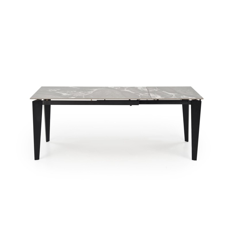 'FELIX Extendable Table, Top - Ashen Marble, Legs - Black' 'FELIX Extendable Table, Top - Ashen Marble, Legs - Black'