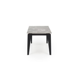 'FELIX Extendable Table, Top - Ashen Marble, Legs - Black' 'FELIX Extendable Table, Top - Ashen Marble, Legs - Black'