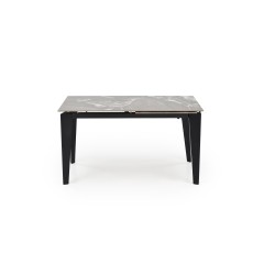 'FELIX Extendable Table, Top - Ashen Marble, Legs - Black' 'FELIX Extendable Table, Top - Ashen Marble, Legs - Black'