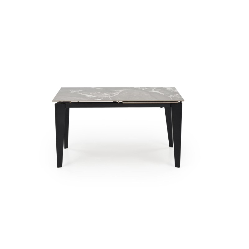 'FELIX Extendable Table, Top - Ashen Marble, Legs - Black' 'FELIX Extendable Table, Top - Ashen Marble, Legs - Black'