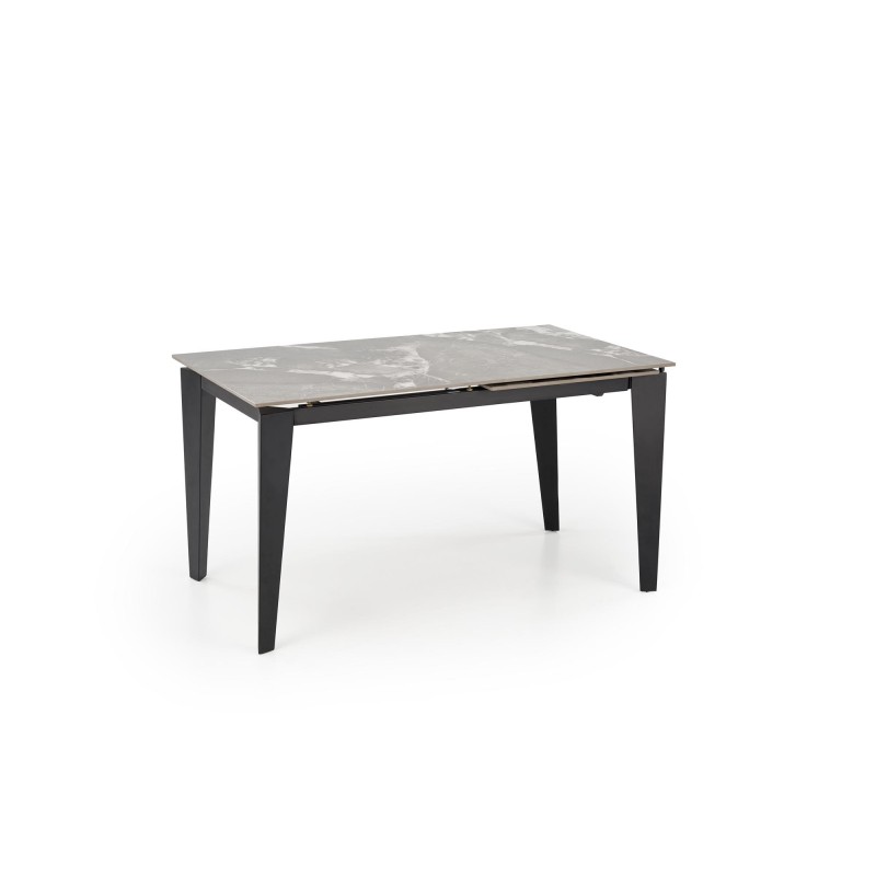 'FELIX Extendable Table, Top - Ashen Marble, Legs - Black' 'FELIX Extendable Table, Top - Ashen Marble, Legs - Black'