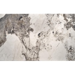 'FERNANDO extendable table, top - white marble, legs - black' 'FERNANDO extendable table, top - white marble, legs - black'
